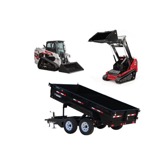 Skid steers and dump trailers