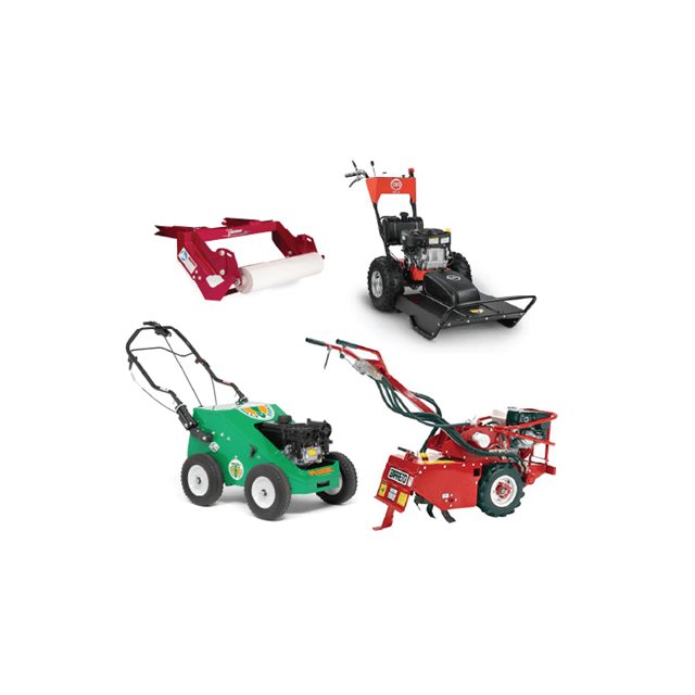 Mowers, aerators and tillers