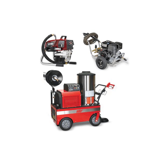 Paint sprayers and pressure washers