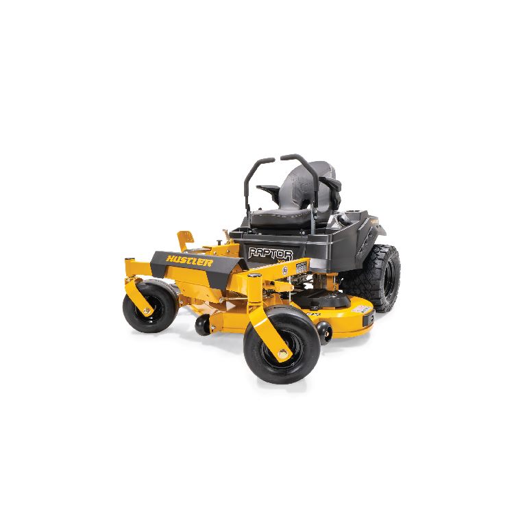 Zero-turn mower in the service bay