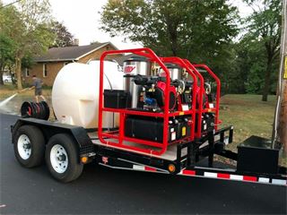Pressure Washer Hotsy Unit Hot/Gas Trailer 3500PSI