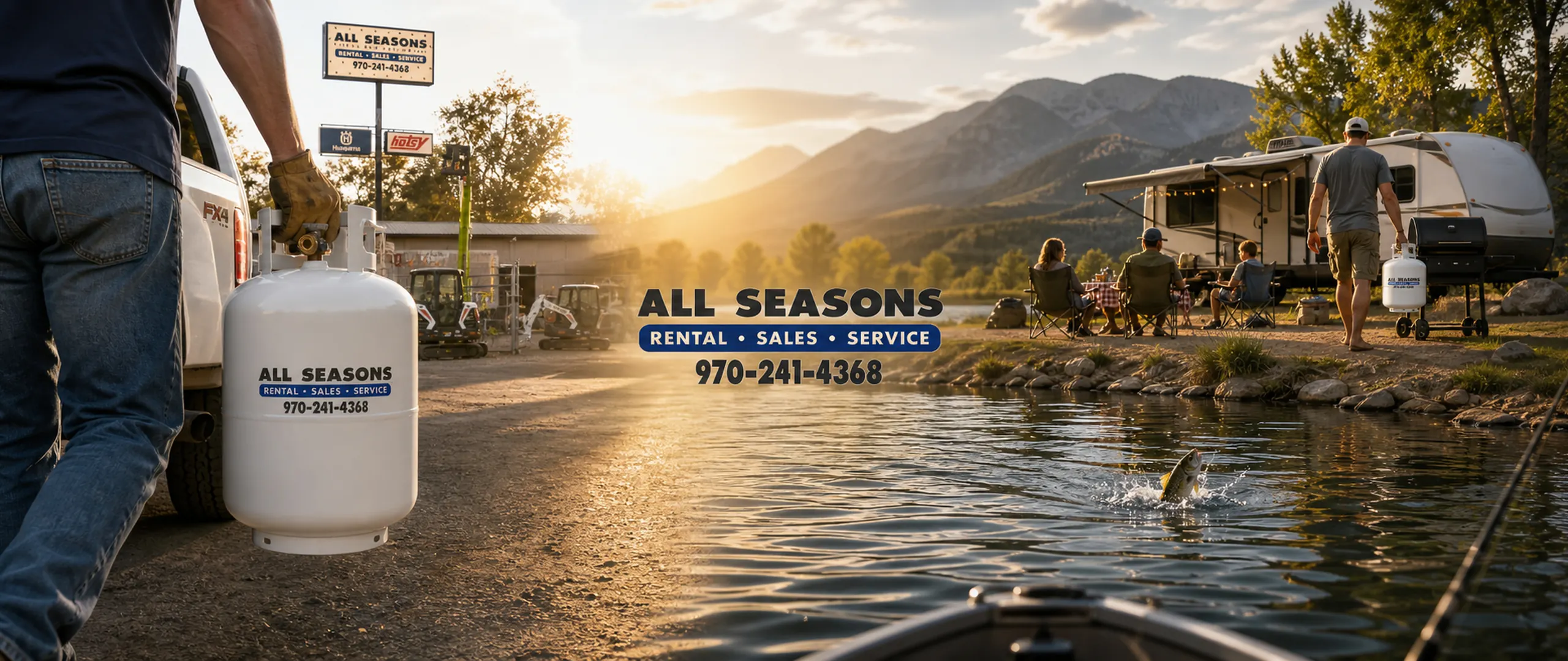 Propane tank fills and exchanges at All Seasons Rentals